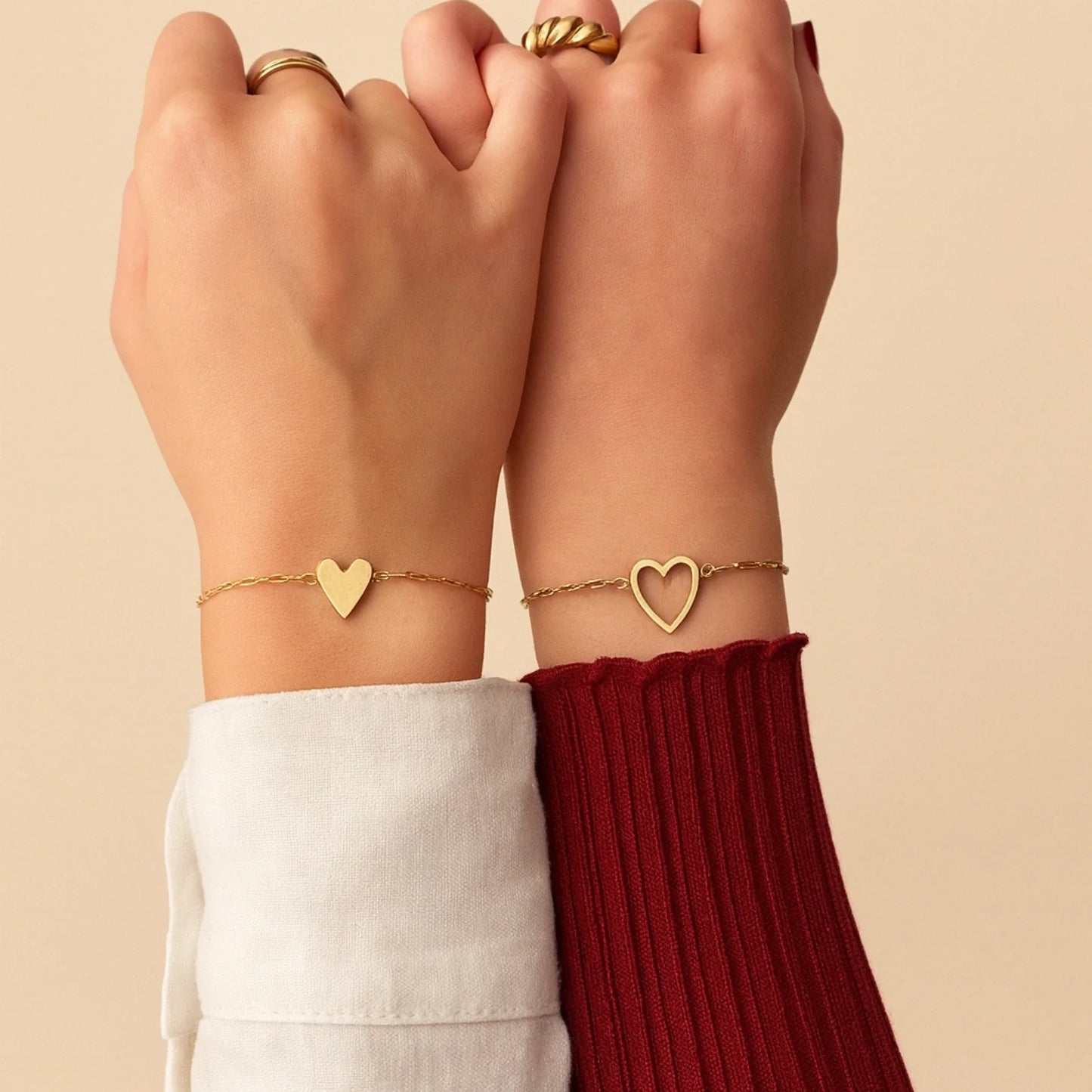Bracelets Cœurs Mère-Fille